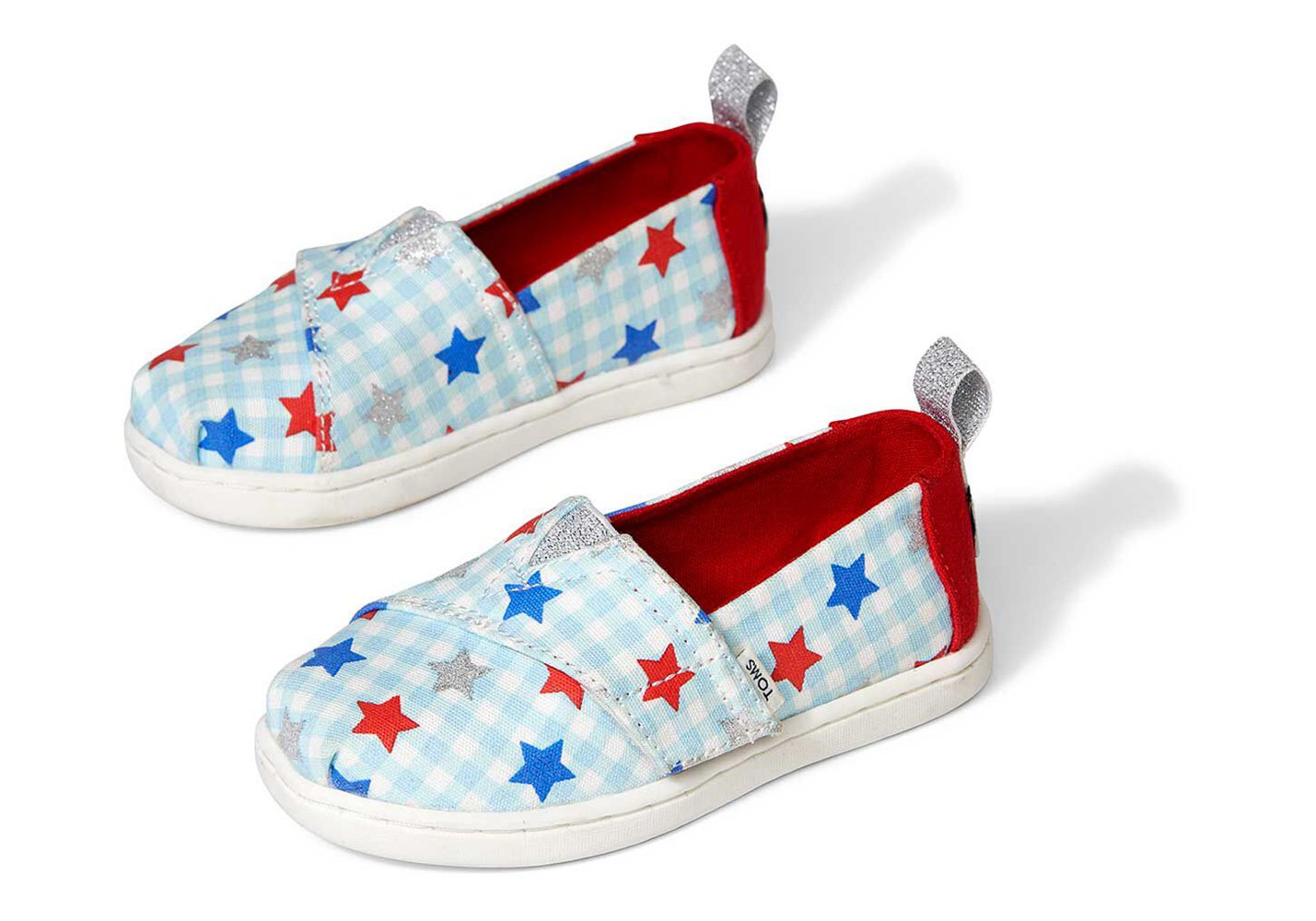 Toms Alpargata Tiny Glitter Star Espadrille Blue - Kids - 19564-RPDG